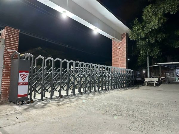 Cổng xếp inox, cổng xếp nhôm, Barrier tự động Vingate