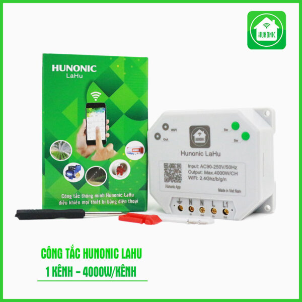 Công tắc Hunonic Lahu 1 kênh công suất lớn 4000W Điều Khiển Từ Xa - Ảnh 2