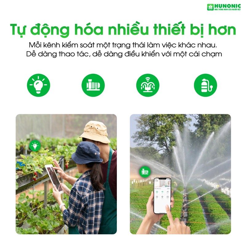Công tắc Hunonic Lahu 1 kênh công suất lớn 4000W Điều Khiển Từ Xa - Ảnh 3