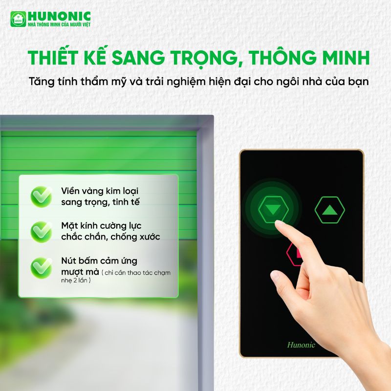 Công Tắc Cửa Cuốn Wifi Hunonic Door S - Ảnh 2