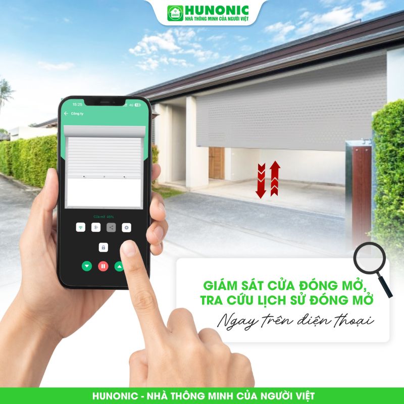 Công Tắc Cửa Cuốn Wifi Hunonic Door S - Ảnh 4
