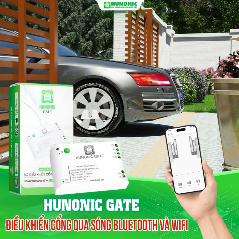 Bộ điều khiển cổng tự động Wifi HUNONIC GATE - Ảnh 4