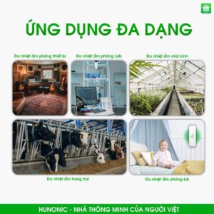 Cảm Biến Nhiệt Độ và Độ Ẩm Wifi/ BLE Hunonic - Ảnh 3